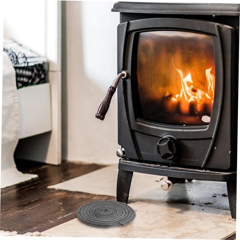 Balacoo Fireplace Seal Rope High Temperature Fiberglass Gasket Stove Door Replacement Seal 1 Roll - Image 5
